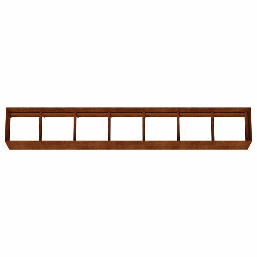 Aukštas sodo lovelis, 280x40x40cm, Corten plienas Aukštas sodo lovelis, 280x40x40cm, Corten plienas - Image 5
