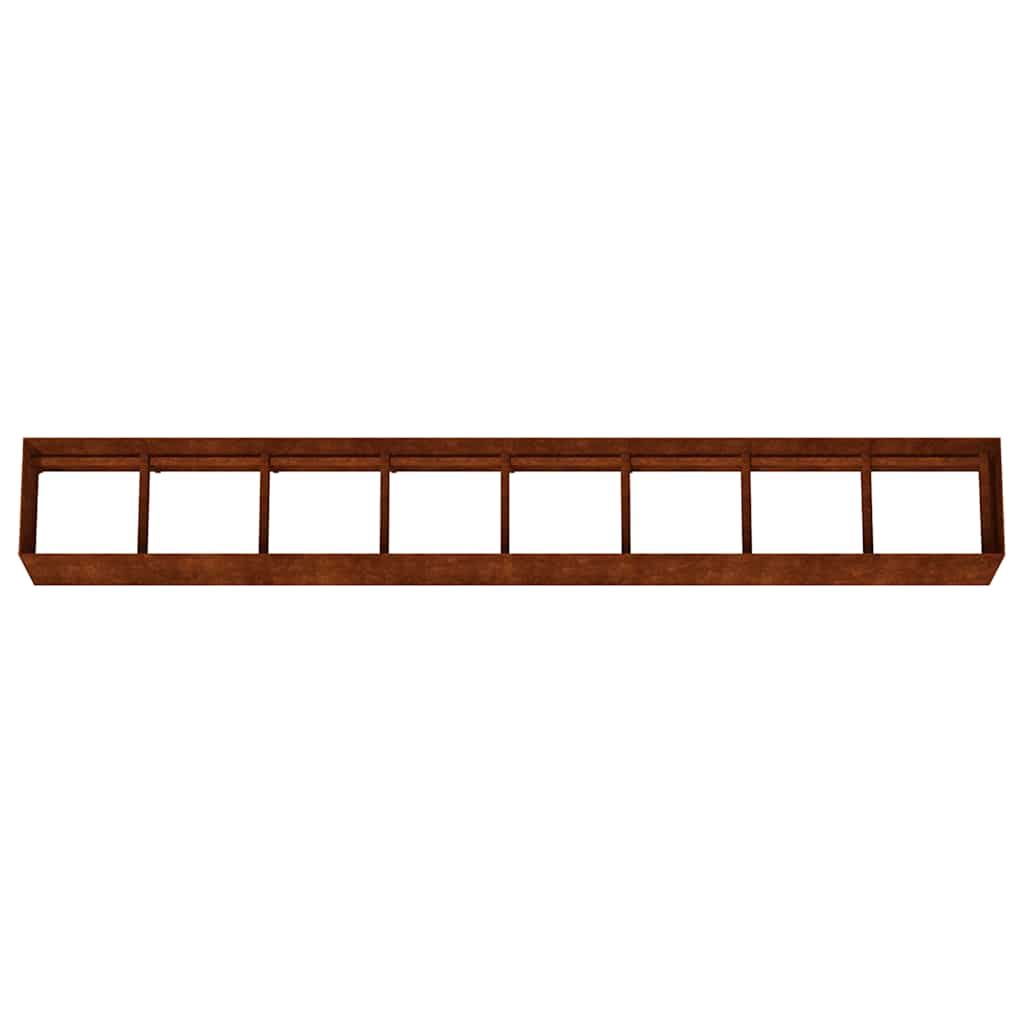 Aukštas sodo lovelis, 360x40x40cm, Corten plienas Aukštas sodo lovelis, 360x40x40cm, Corten plienas - Image 5