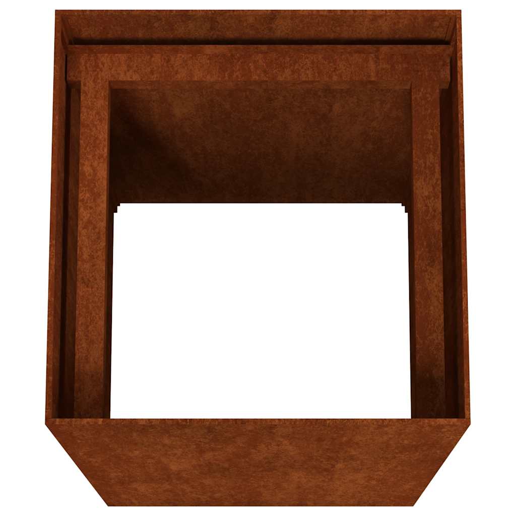 Lovelis, 40x40x80cm, Corten plienas Lovelis, 40x40x80cm, Corten plienas - Image 5