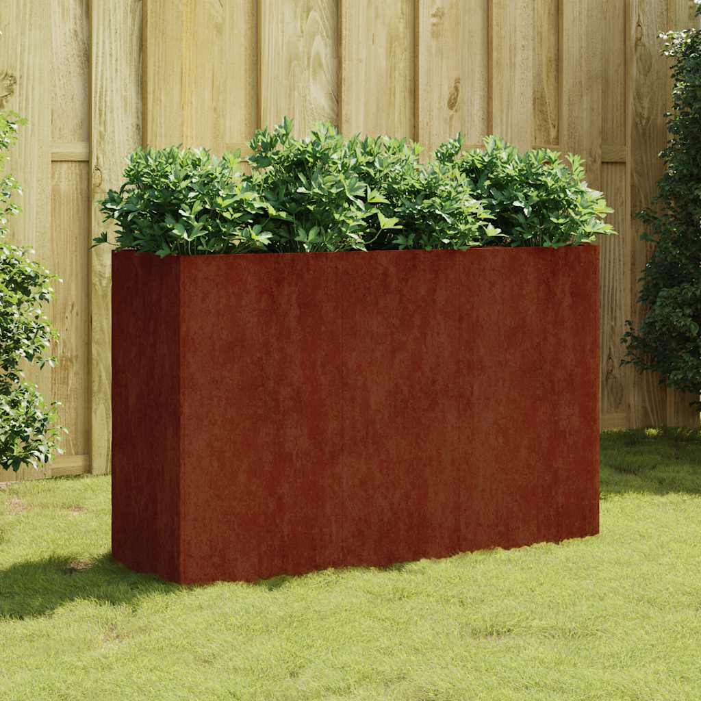 Aukštas sodo lovelis, 120x40x80cm, Corten plienas Aukštas sodo lovelis, 120x40x80cm, Corten plienas - Image 2