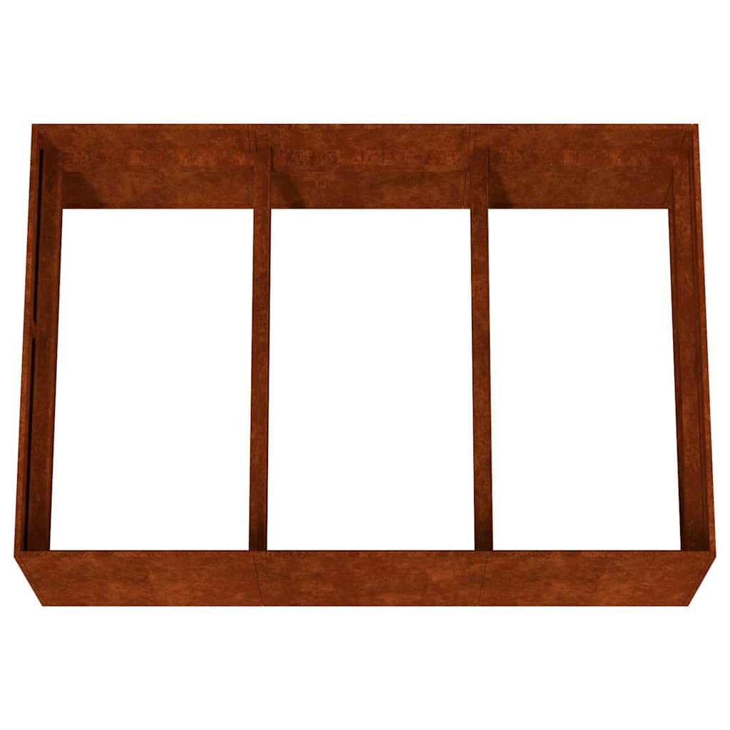 Aukštas sodo lovelis, 120x80x40cm, Corten plienas Aukštas sodo lovelis, 120x80x40cm, Corten plienas - Image 5