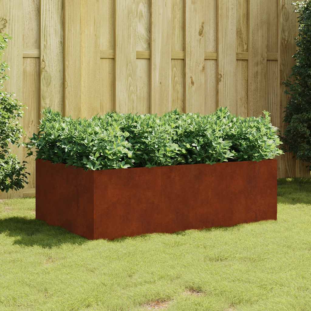 Aukštas sodo lovelis, 120x80x40cm, Corten plienas Aukštas sodo lovelis, 120x80x40cm, Corten plienas - Image 2