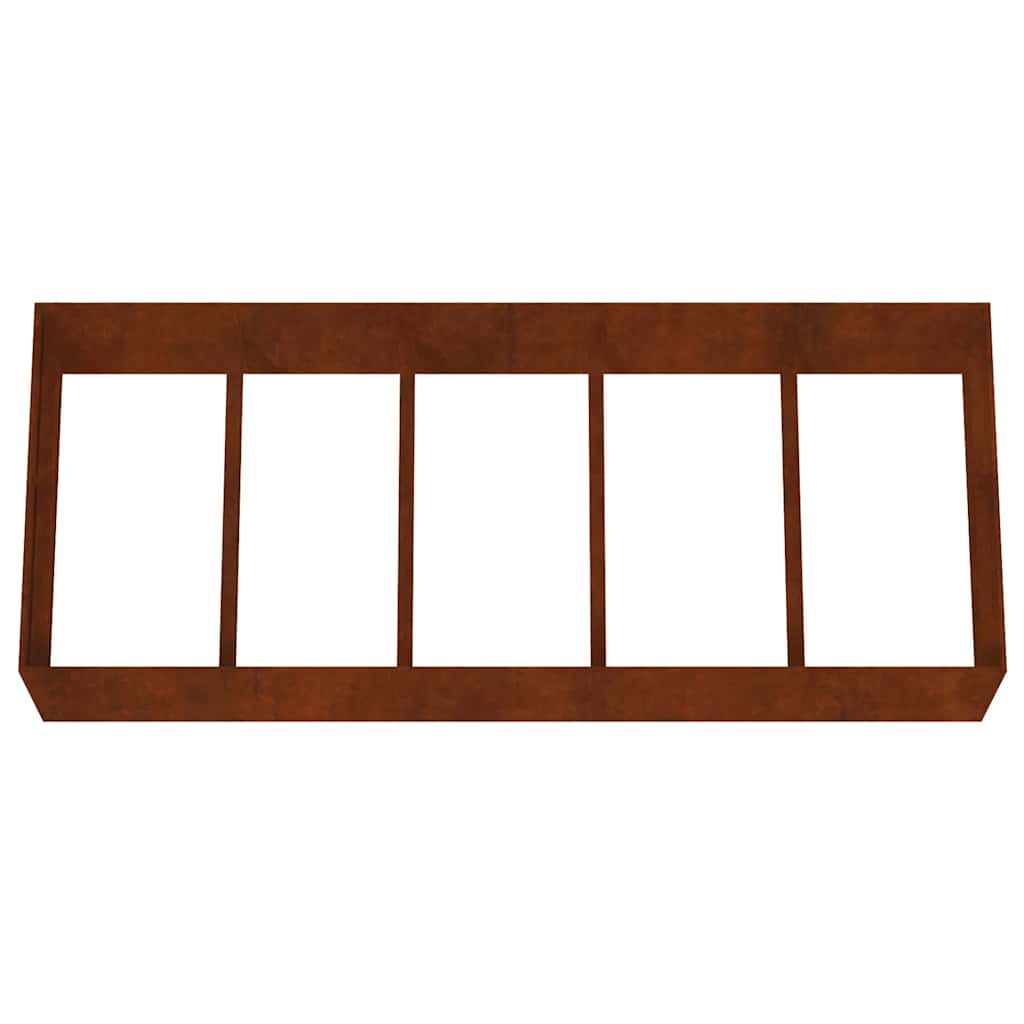 Aukštas sodo lovelis, 200x80x40cm, Corten plienas Aukštas sodo lovelis, 200x80x40cm, Corten plienas - Image 5