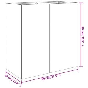 Lovelis, 40x80x80cm, Corten plienas