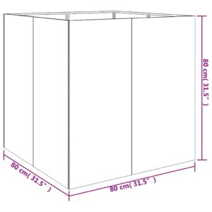 Lovelis, 80x80x80cm, Corten plienas
