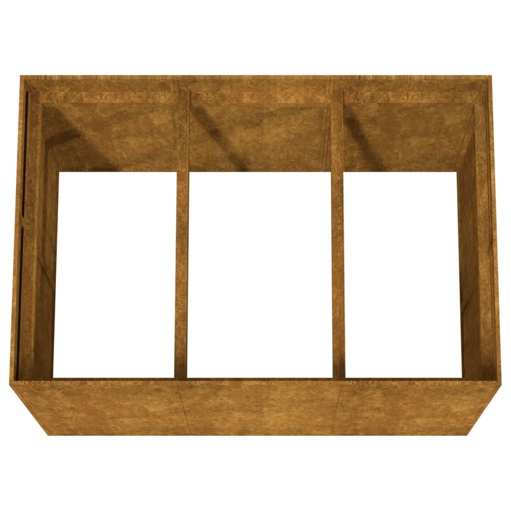 Aukštas sodo lovelis, 120x80x80cm, Corten plienas Aukštas sodo lovelis, 120x80x80cm, Corten plienas - Image 5