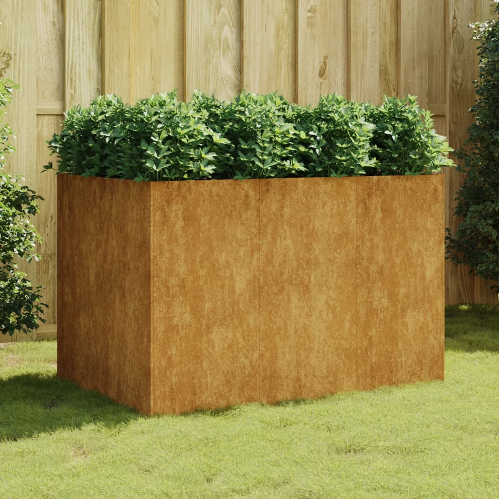 Aukštas sodo lovelis, 120x80x80cm, Corten plienas Aukštas sodo lovelis, 120x80x80cm, Corten plienas - Image 2