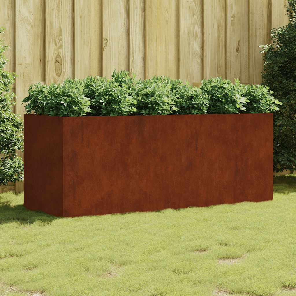 Aukštas sodo lovelis, 200x80x80cm, Corten plienas Aukštas sodo lovelis, 200x80x80cm, Corten plienas - Image 2
