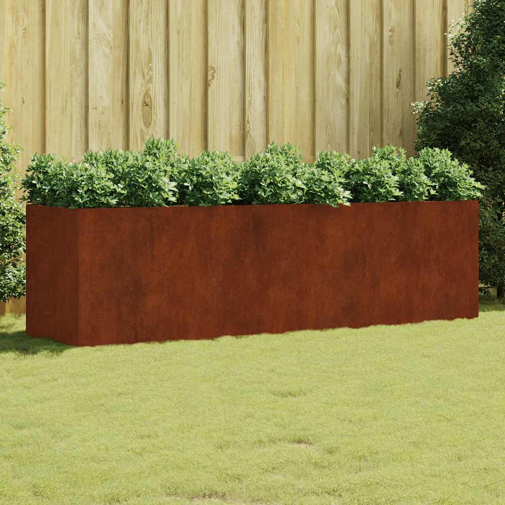 Aukštas sodo lovelis, 280x80x80cm, Corten plienas Aukštas sodo lovelis, 280x80x80cm, Corten plienas - Image 2