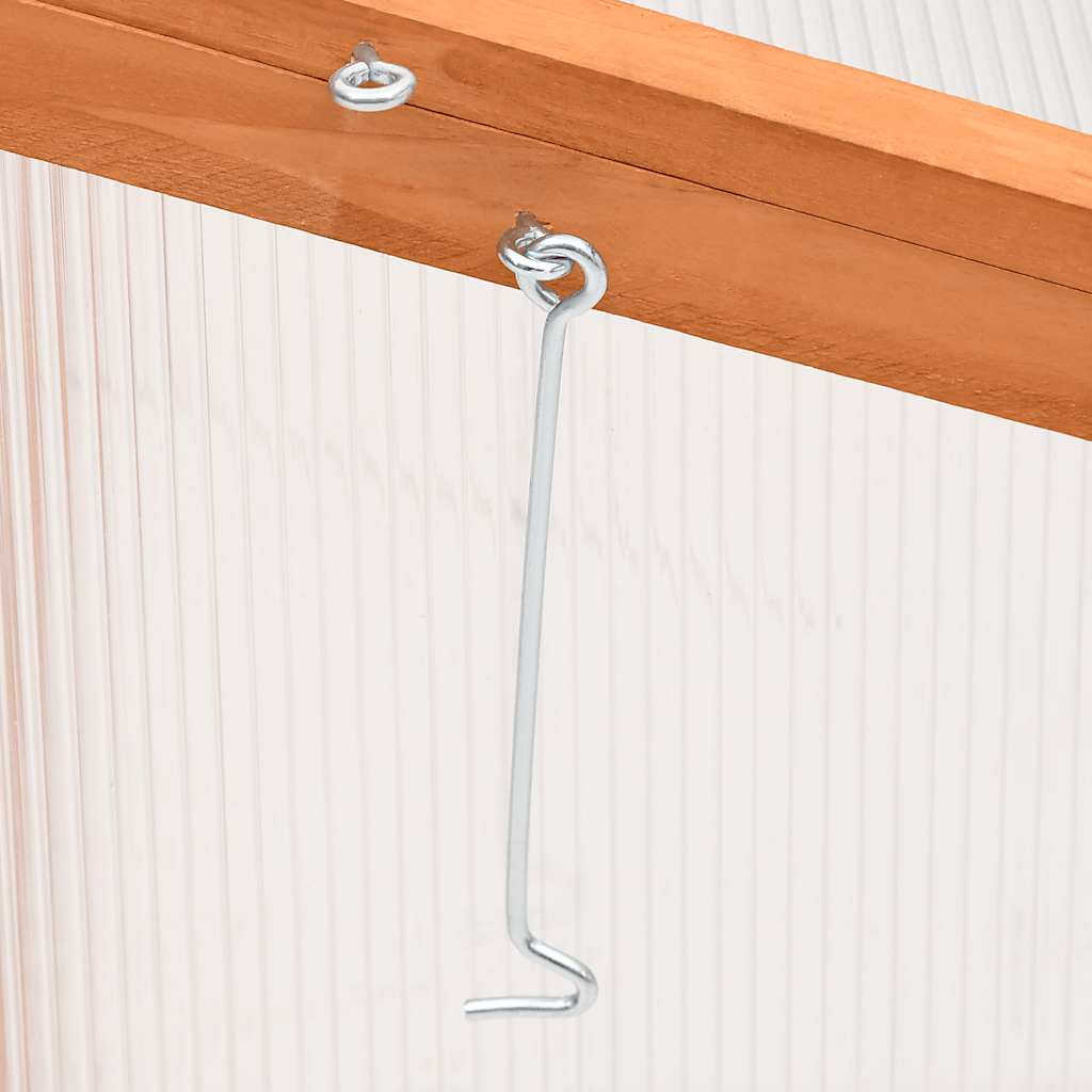 Šiltnamis, oranžinės spalvos, 110x56x39cm, eglės mediena Šiltnamis, oranžinės spalvos, 110x56x39cm, eglės mediena - Image 5