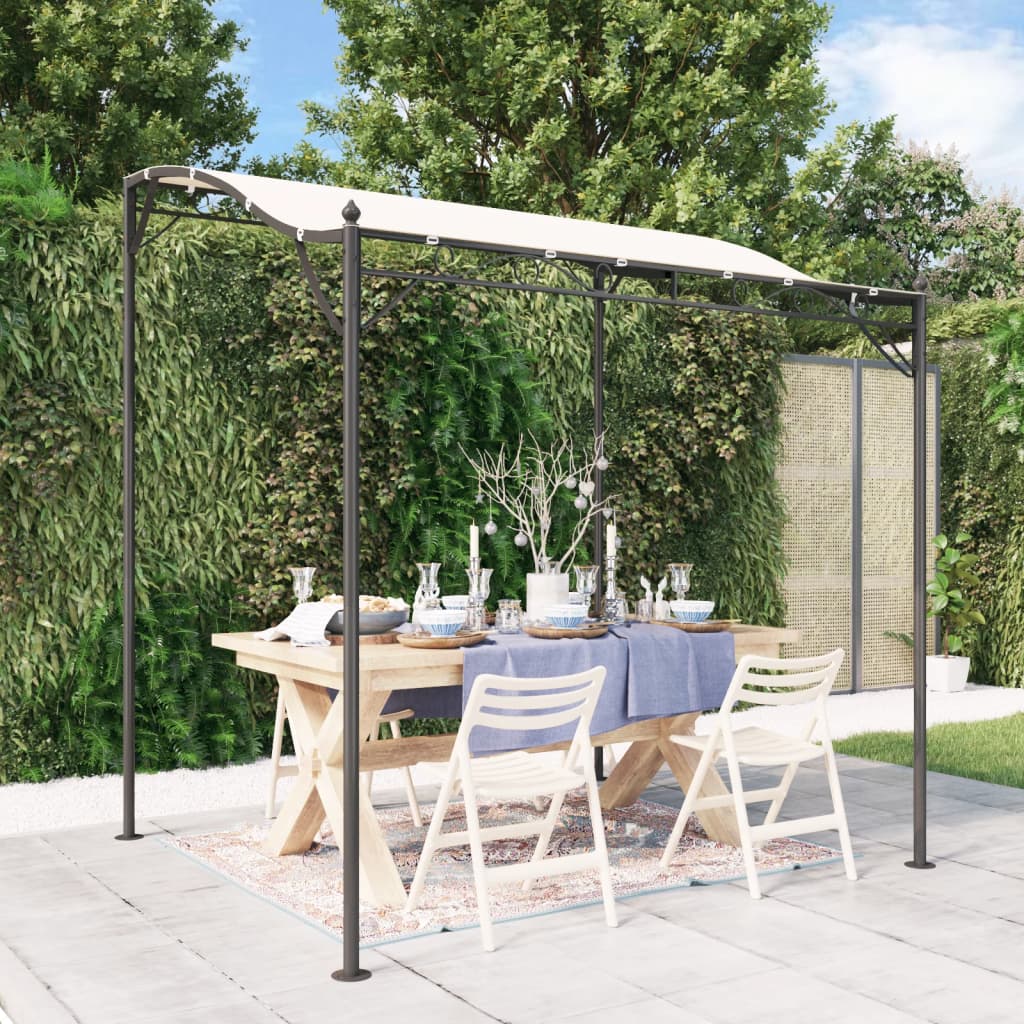 Stoginė, kreminės spalvos, 2×2,3m, audinys ir plienas, 180g/m² Stoginė, kreminės spalvos, 2x2,3m, audinys ir plienas, 180g/m² - Image 2