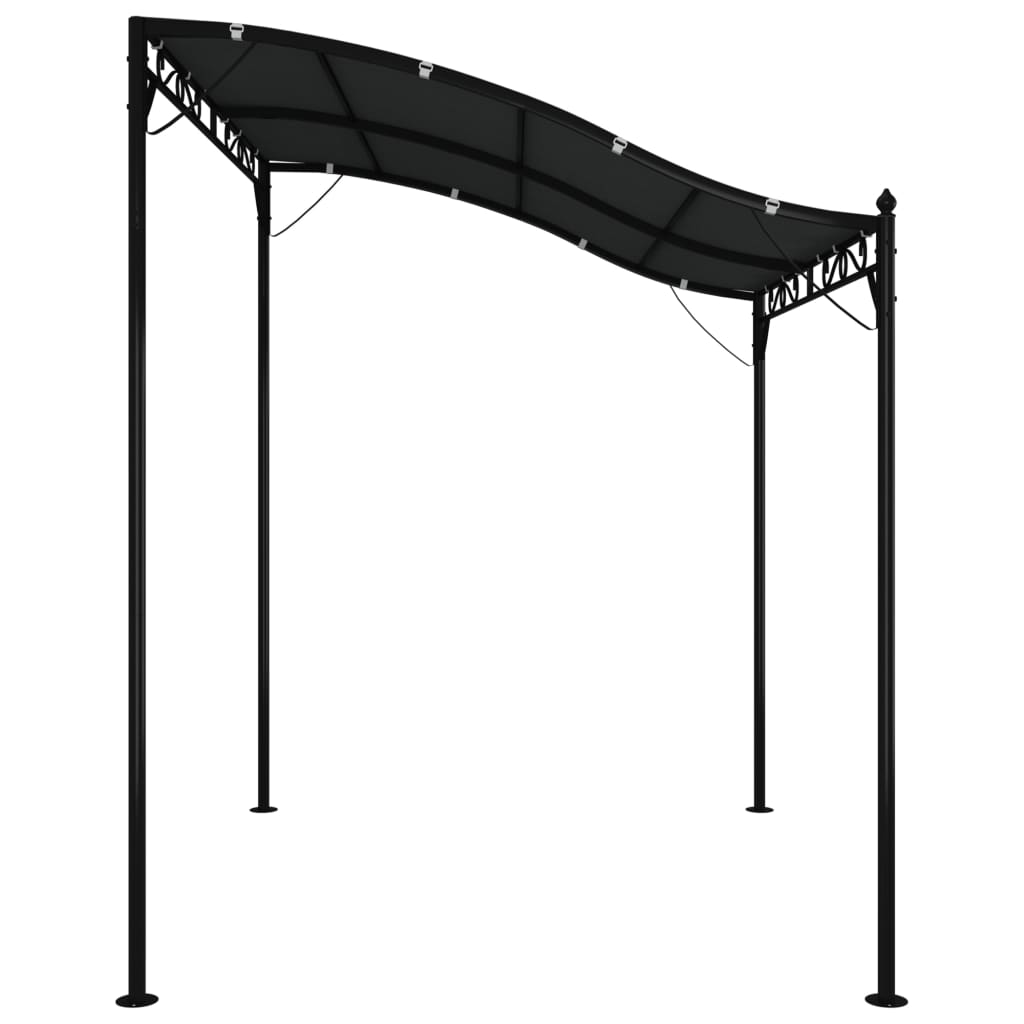 Stoginė, antracito spalvos, 2×2,3m, audinys ir plienas, 180g/m² Stoginė, antracito spalvos, 2x2,3m, audinys ir plienas, 180g/m² - Image 4