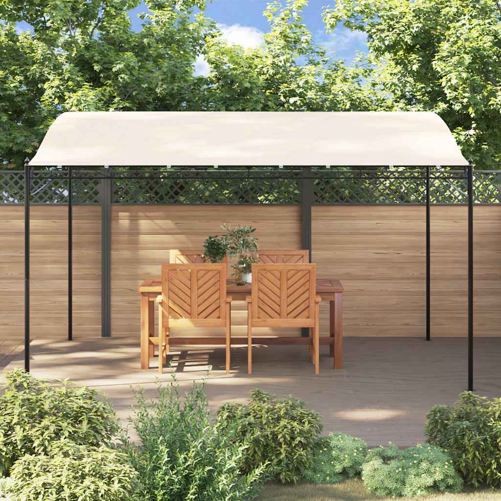 Stoginė, kreminės spalvos, 4x3m, audinys ir plienas, 180g/m² Stoginė, kreminės spalvos, 4x3m, audinys ir plienas, 180g/m² - Image 3