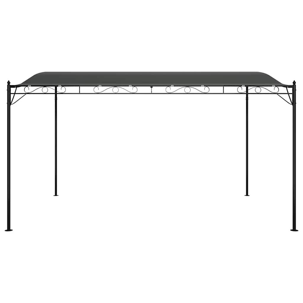 Stoginė, antracito spalvos, 4x3m, audinys ir plienas, 180g/m² Stoginė, antracito spalvos, 4x3m, audinys ir plienas, 180g/m² - Image 4