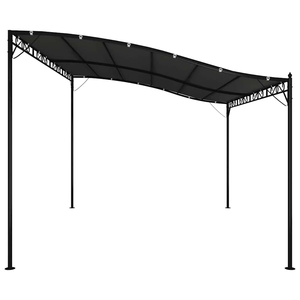 Stoginė, antracito spalvos, 4x3m, audinys ir plienas, 180g/m² Stoginė, antracito spalvos, 4x3m, audinys ir plienas, 180g/m² - Image 5
