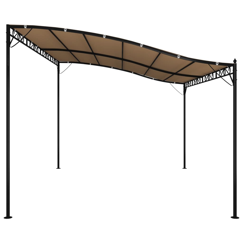 Stoginė, taupe spalvos, 4x3m, audinys ir plienas, 180g/m² Stoginė, taupe spalvos, 4x3m, audinys ir plienas, 180g/m² - Image 4