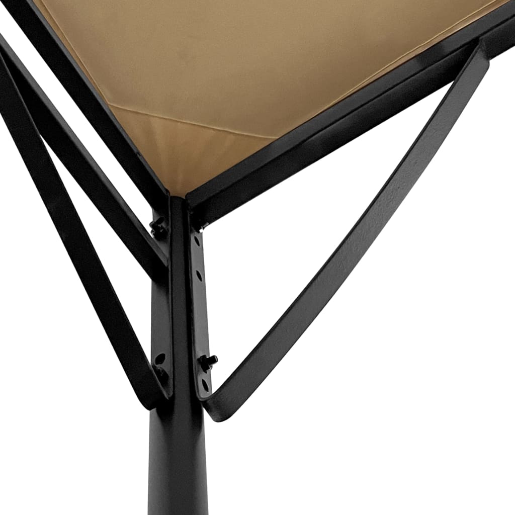 Stoginė, taupe spalvos, 4x3m, audinys ir plienas, 180g/m² Stoginė, taupe spalvos, 4x3m, audinys ir plienas, 180g/m² - Image 7