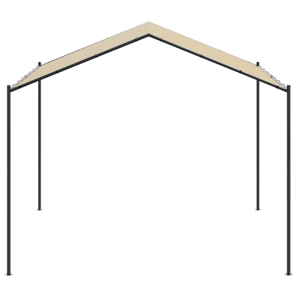 Tentinė palapinė, smėlio spalvos, 3x3m, plienas ir audinys Tentinė palapinė, smėlio spalvos, 3x3m, plienas ir audinys - Image 4