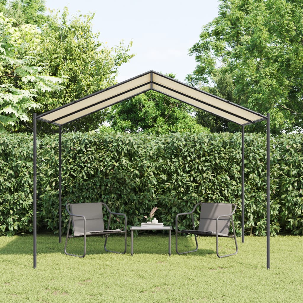 Tentinė palapinė, smėlio spalvos, 3x3m, plienas ir audinys Tentinė palapinė, smėlio spalvos, 3x3m, plienas ir audinys - Image 2