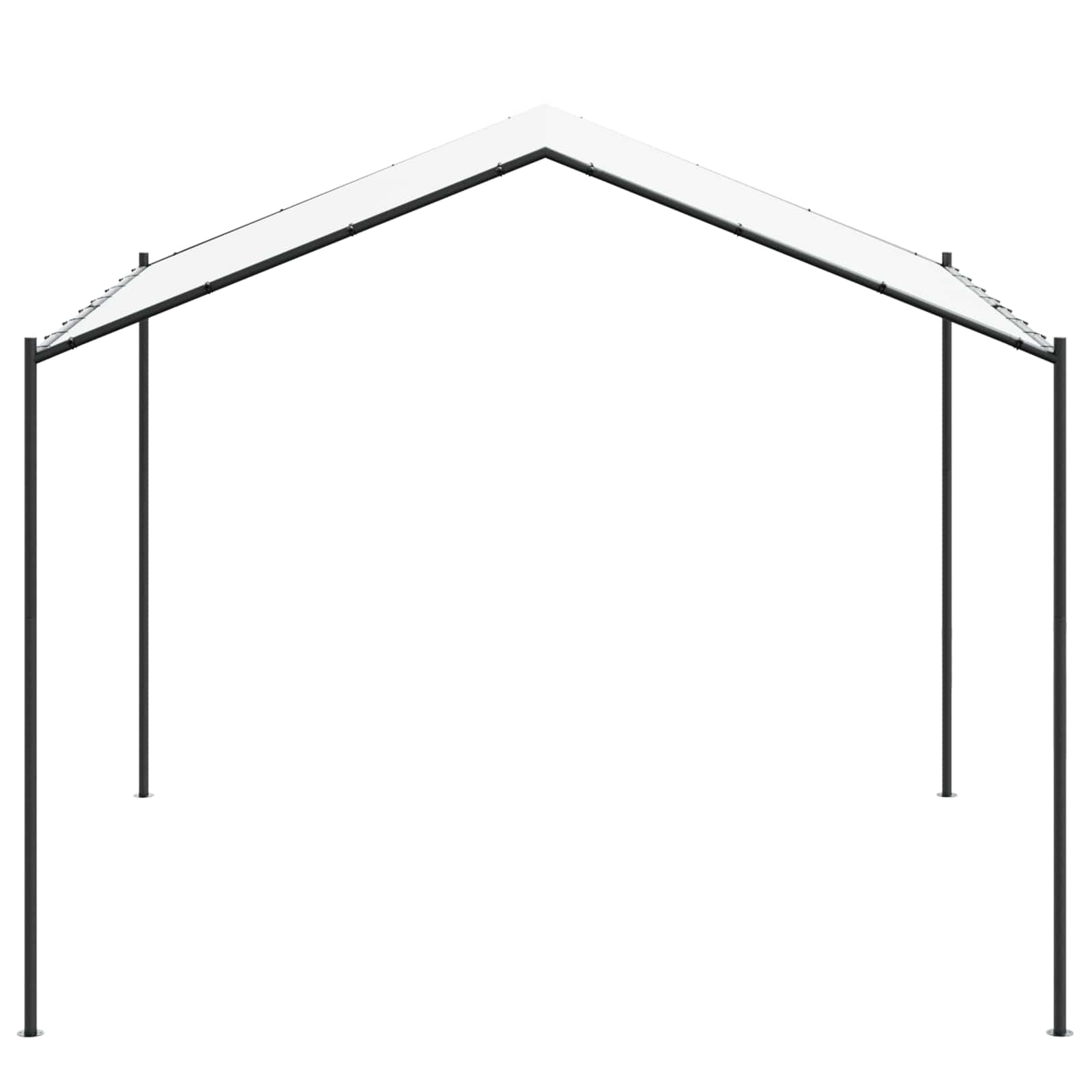 Pavėsinė 4 x 4 x 2,6 m Balta Plienas ir poliesteris 180 gsm Pavėsinė 4 x 4 x 2,6 m Balta Plienas ir poliesteris 180 gsm - Image 4