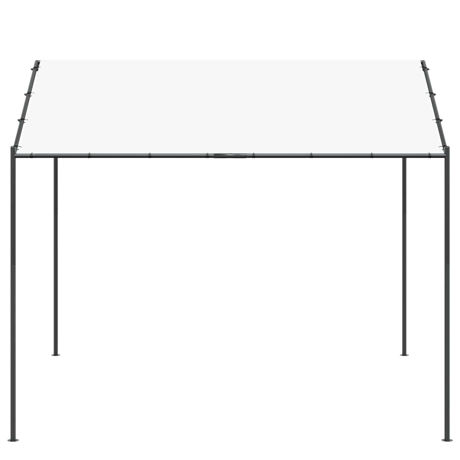 Pavėsinė 4 x 4 x 2,6 m Balta Plienas ir poliesteris 180 gsm Pavėsinė 4 x 4 x 2,6 m Balta Plienas ir poliesteris 180 gsm - Image 5