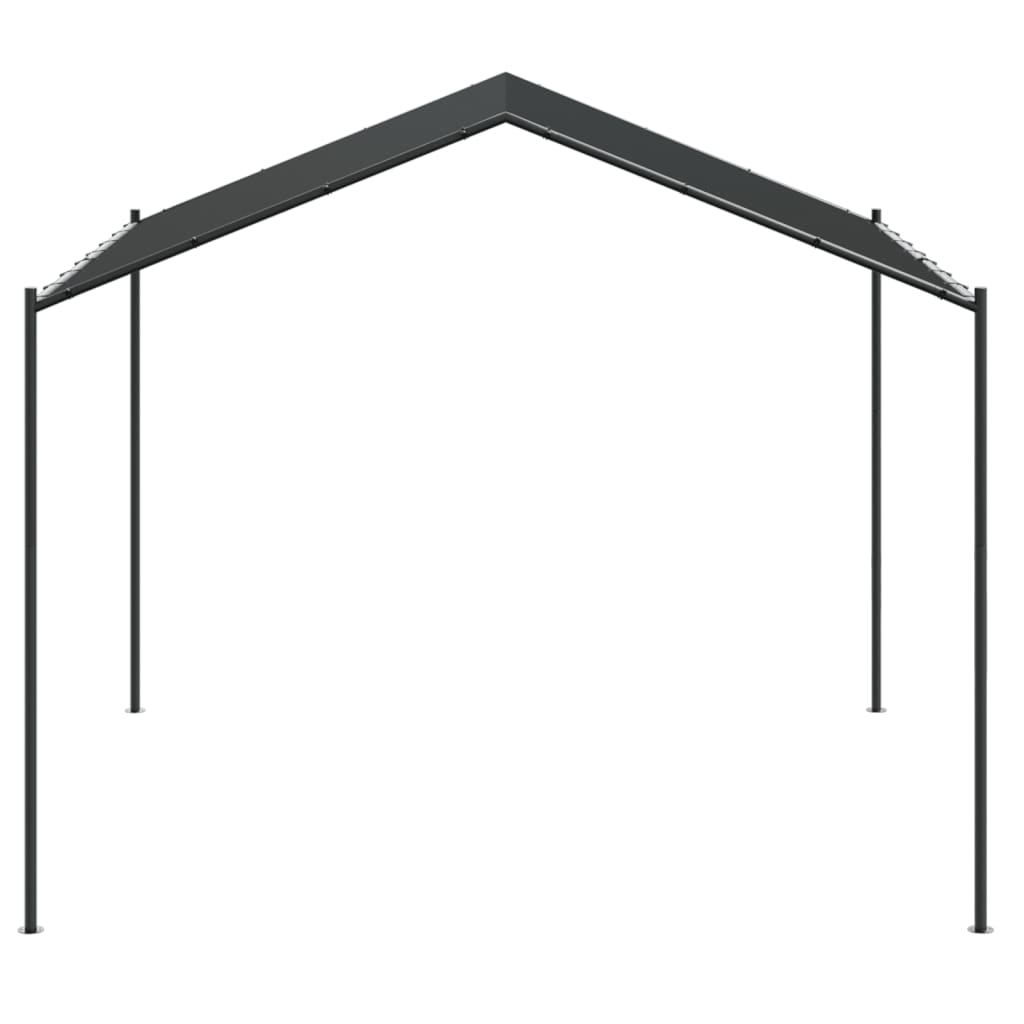 Tentinė palapinė, antracito spalvos, 4x4m, plienas ir audinys Tentinė palapinė, antracito spalvos, 4x4m, plienas ir audinys - Image 4