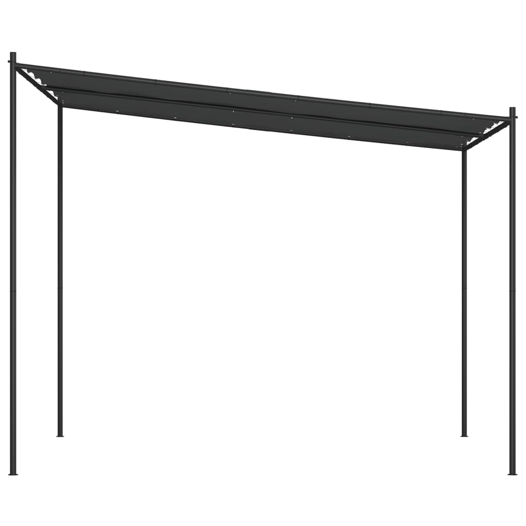 Pavėsinė, antracito spalvos, 3x3m, audinys ir plienas, 180g/m² Pavėsinė, antracito spalvos, 3x3m, audinys ir plienas, 180g/m² - Image 4
