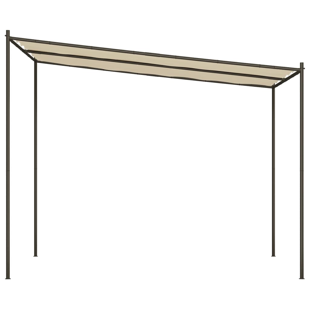 Pavėsinė, smėlio spalvos, 3x3m, audinys ir plienas, 180g/m² Pavėsinė, smėlio spalvos, 3x3m, audinys ir plienas, 180g/m² - Image 4