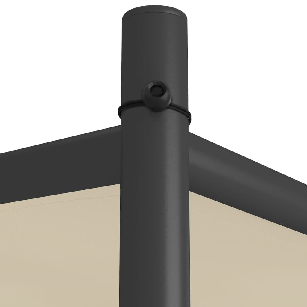 Pavėsinė, smėlio spalvos, 3x3m, audinys ir plienas, 180g/m² Pavėsinė, smėlio spalvos, 3x3m, audinys ir plienas, 180g/m² - Image 6