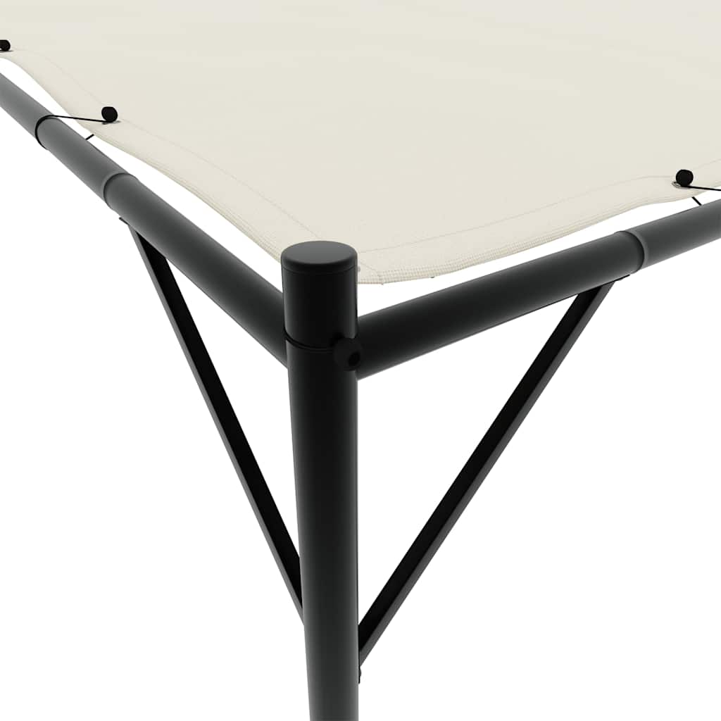 Pavėsinė, baltos spalvos, 4x4m, audinys ir plienas, 180g/m² Pavėsinė, baltos spalvos, 4x4m, audinys ir plienas, 180g/m² - Image 7
