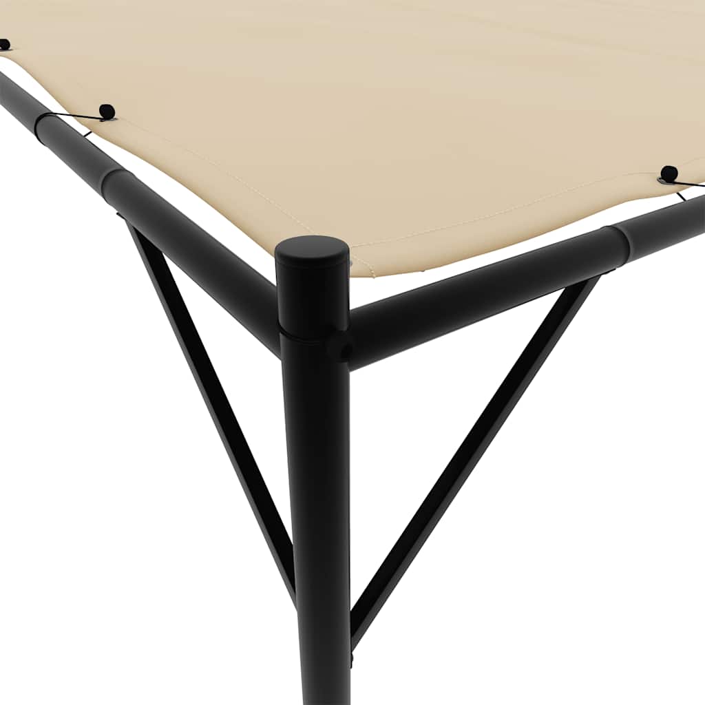 Pavėsinė, smėlio spalvos, 4x4m, audinys ir plienas, 180g/m² Pavėsinė, smėlio spalvos, 4x4m, audinys ir plienas, 180g/m² - Image 7