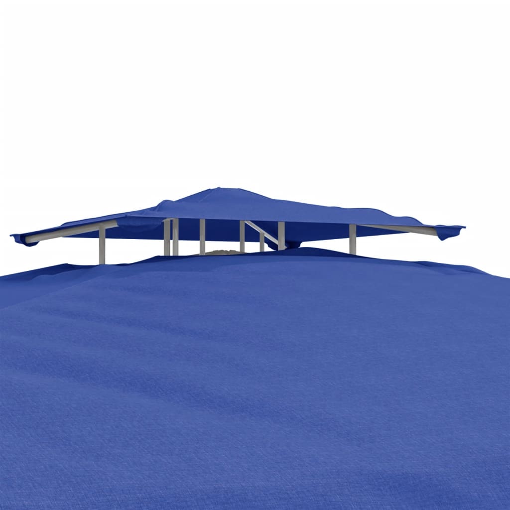 Pavėsinė su dvigubu stogu, mėlyna, 3x3x2,68m, audinys Pavėsinė su dvigubu stogu, mėlyna, 3x3x2,68m, audinys - Image 8