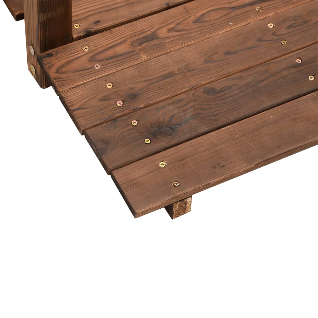 Sodo tiltelis su turėklais, 150x67x56cm, eglės medienos masyvas Sodo tiltelis su turėklais, 150x67x56cm, eglės medienos masyvas - Image 5