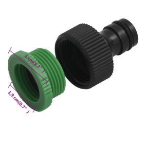 Sodo žarna su tvirtinimo detalėmis, žalia, 0,5", 10m, PVC