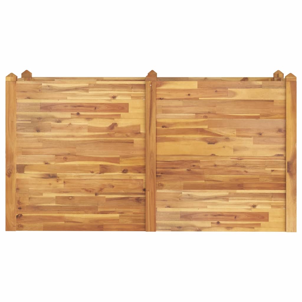 Aukštas sodo lovelis, 160x60x84cm, akacijos medienos masyvas Aukštas sodo lovelis, 160x60x84cm, akacijos medienos masyvas - Image 3