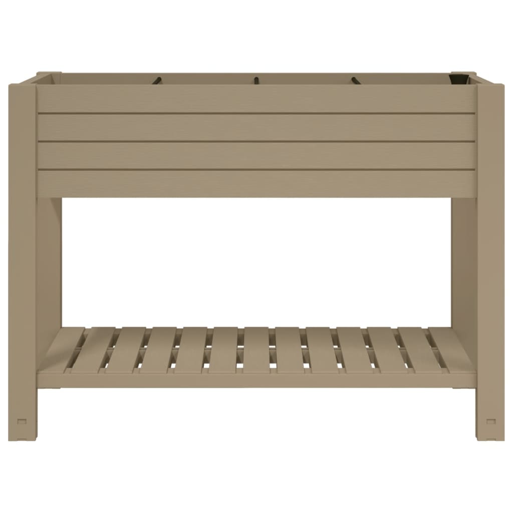 Aukštas sodo lovelis, šviesiai rudas, 110x45x79cm, PP Aukštas sodo lovelis, šviesiai rudas, 110x45x79cm, PP - Image 3