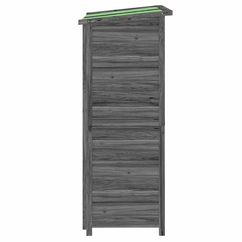 Sodo pašiūrė įrankiams, pilka, 83x57x140cm, pušies masyvas Sodo pašiūrė įrankiams, pilka, 83x57x140cm, pušies masyvas - Image 6