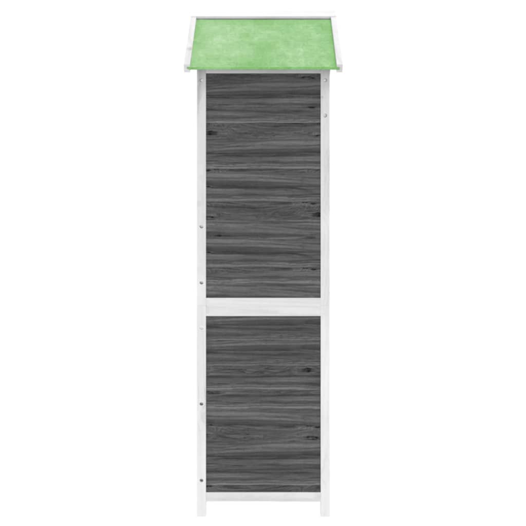 Sodo pašiūrė įrankiams, pilka, 120×53,5x170cm, pušies masyvas Sodo pašiūrė įrankiams, pilka, 120x53,5x170cm, pušies masyvas - Image 6