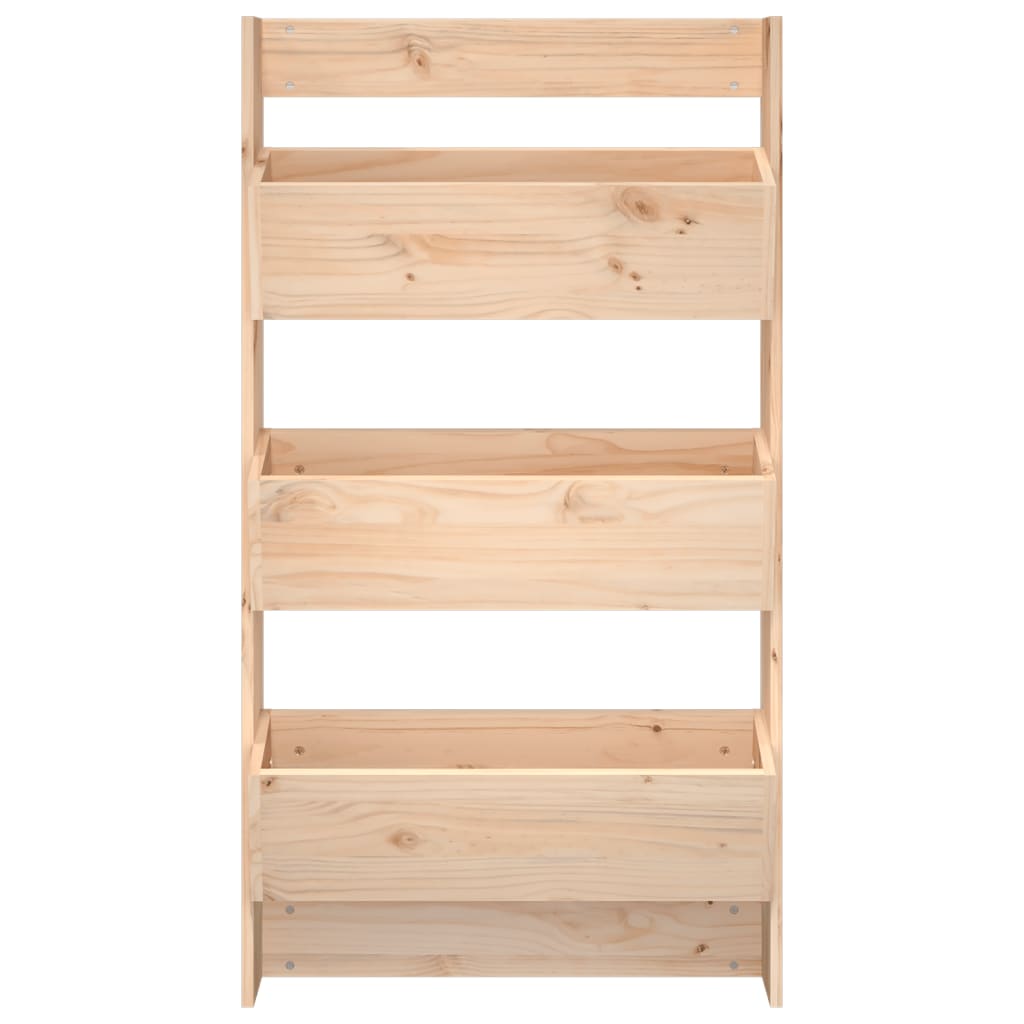 Sieninis lovelis, 3 aukštų, 60×18,5x110cm, pušies masyvas Sieninis lovelis, 3 aukštų, 60x18,5x110cm, pušies masyvas - Image 4