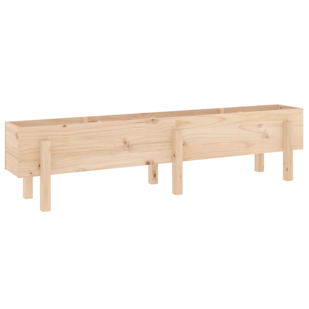 Aukštas sodo lovelis, 160x30x38cm, pušies medienos masyvas Aukštas sodo lovelis, 160x30x38cm, pušies medienos masyvas - Image 4