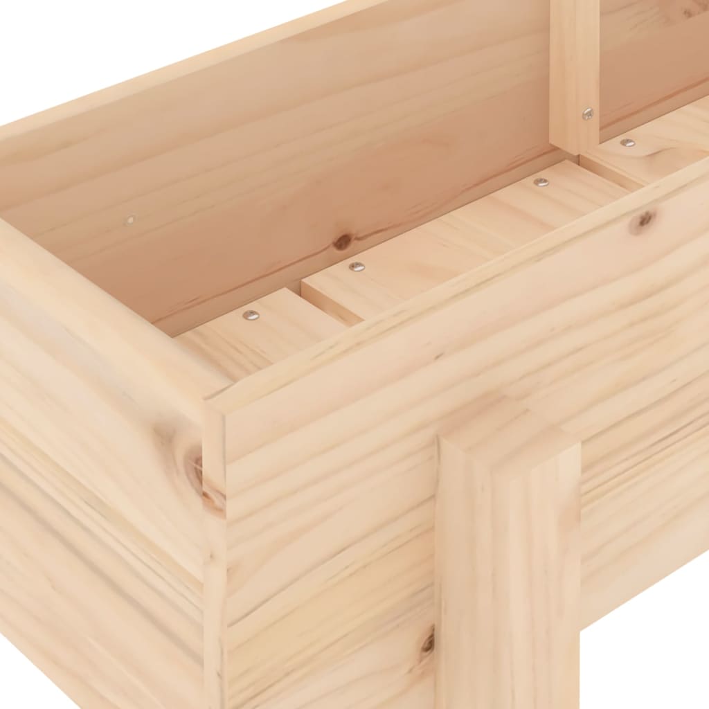 Aukštas sodo lovelis, 160x30x38cm, pušies medienos masyvas Aukštas sodo lovelis, 160x30x38cm, pušies medienos masyvas - Image 7