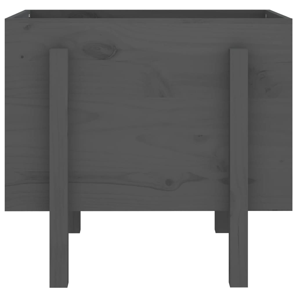 Sodo lovelis, pilkas, 62x50x57cm, pušies medienos masyvas Sodo lovelis, pilkas, 62x50x57cm, pušies medienos masyvas - Image 4