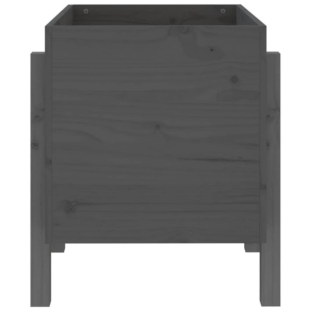 Sodo lovelis, pilkas, 62x50x57cm, pušies medienos masyvas Sodo lovelis, pilkas, 62x50x57cm, pušies medienos masyvas - Image 5