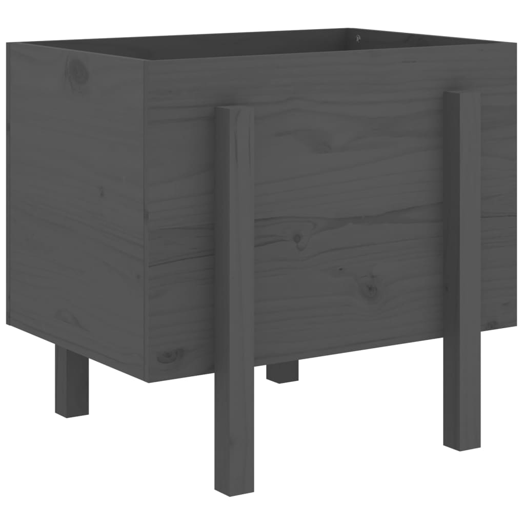 Sodo lovelis, pilkas, 62x50x57cm, pušies medienos masyvas Sodo lovelis, pilkas, 62x50x57cm, pušies medienos masyvas - Image 6