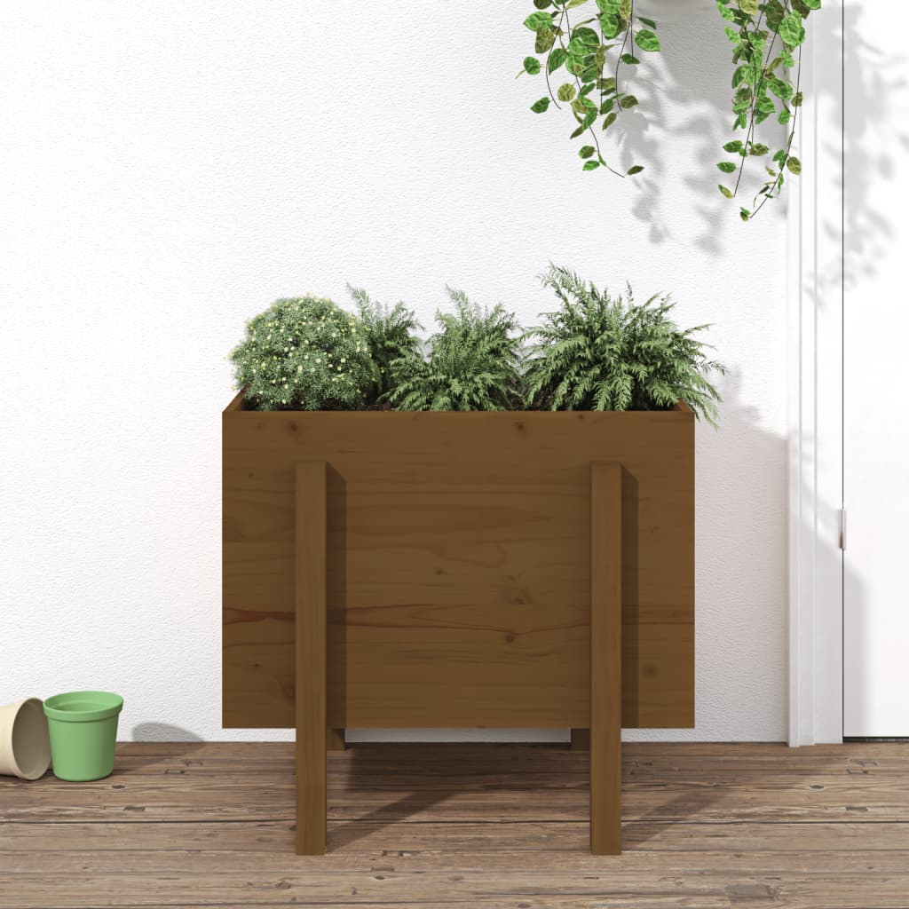 Sodo lovelis, medaus rudas, 62x50x57cm, pušies medienos masyvas Sodo lovelis, medaus rudas, 62x50x57cm, pušies medienos masyvas - Image 2