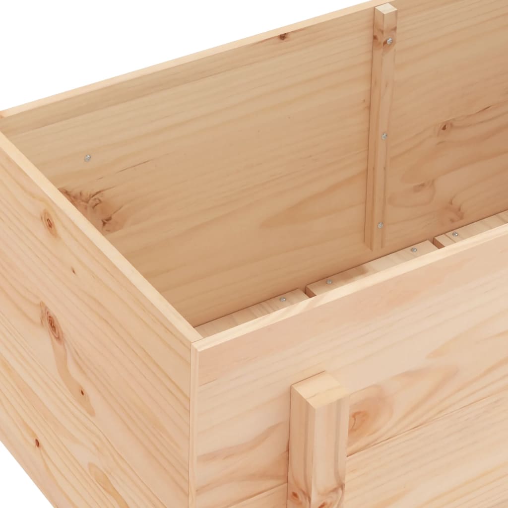 Aukštas sodo lovelis, 101x50x57cm, pušies medienos masyvas Aukštas sodo lovelis, 101x50x57cm, pušies medienos masyvas - Image 7