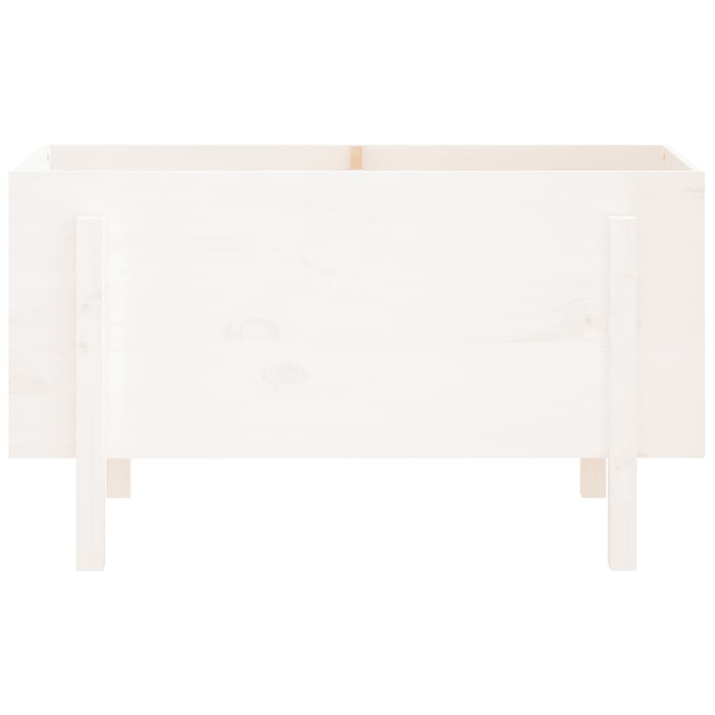 Aukštas sodo lovelis, baltas, 101x50x57cm, pušies masyvas Aukštas sodo lovelis, baltas, 101x50x57cm, pušies masyvas - Image 5
