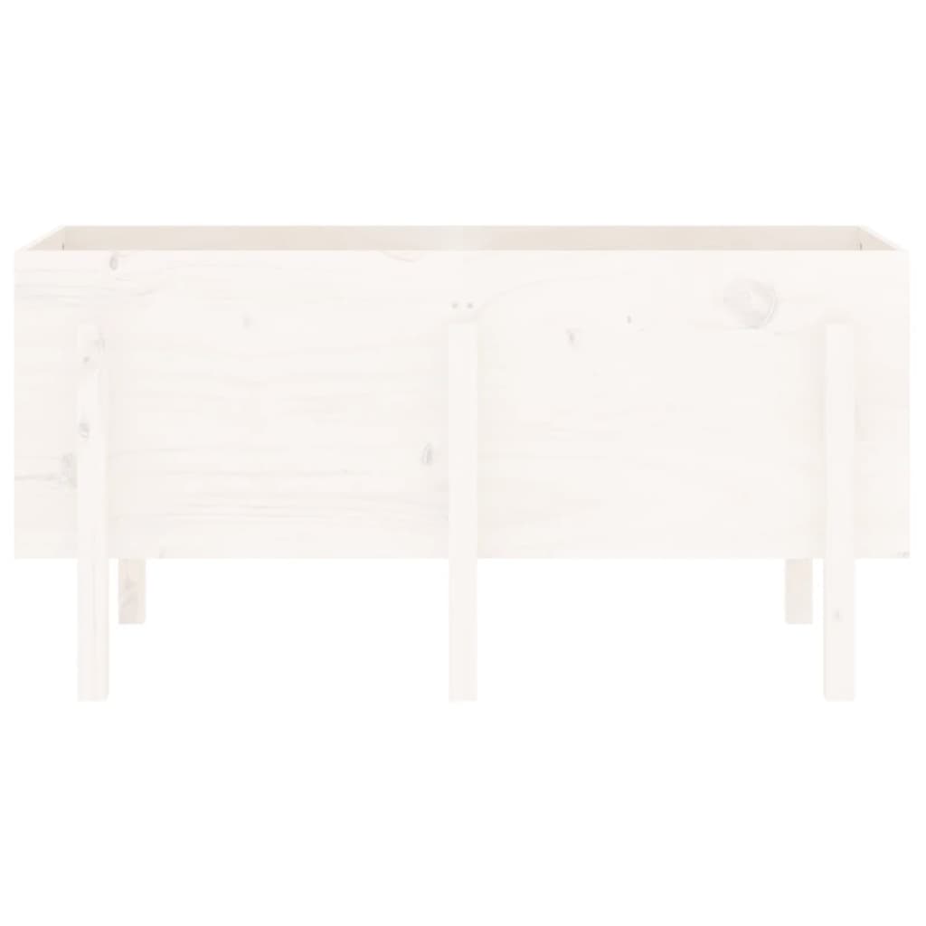Aukštas sodo lovelis, baltas, 121x50x57cm, pušies masyvas Aukštas sodo lovelis, baltas, 121x50x57cm, pušies masyvas - Image 5