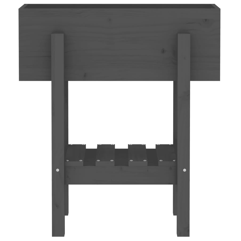 Sodo lovelis, pilkas, 62x30x69cm, pušies medienos masyvas Sodo lovelis, pilkas, 62x30x69cm, pušies medienos masyvas - Image 6