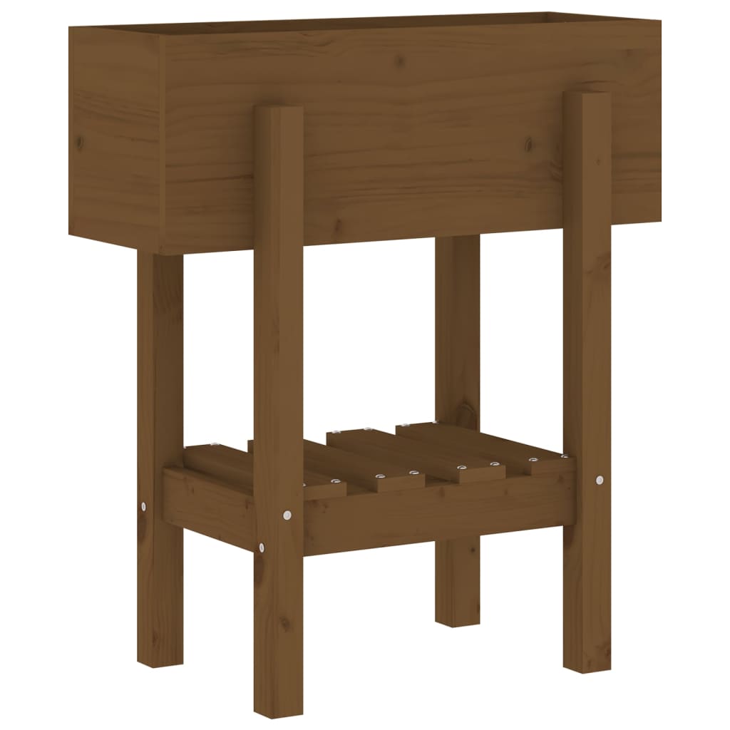 Sodo lovelis, medaus rudas, 62x30x69cm, pušies medienos masyvas Sodo lovelis, medaus rudas, 62x30x69cm, pušies medienos masyvas - Image 4